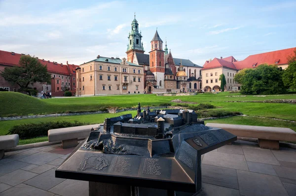 Dziedziniec zamku na Wawelu — Zdjęcie stockowe