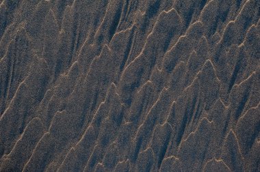 Arkaplan olarak siyah kum dalgaları