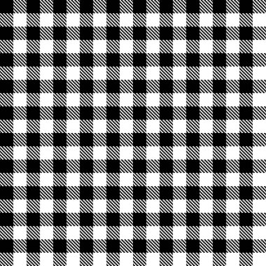 Siyah beyaz masa örtüsü zig zag