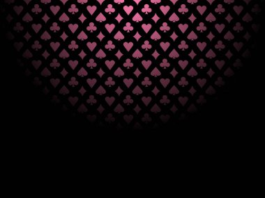 Pembe kart poker takım elbise modeli