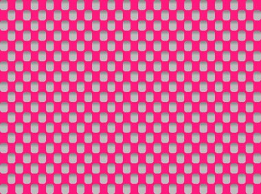 Pembe Beyaz yuvarlatılmış dikdörtgen şekil desen vektör çizim