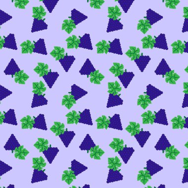 Dikişsiz desen üzüm vektör arka plan