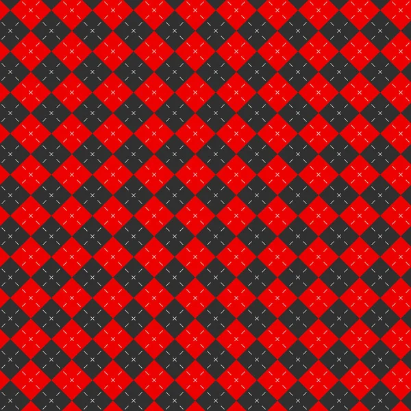 Argyle Vector Patrón Rojo — Archivo Imágenes Vectoriales