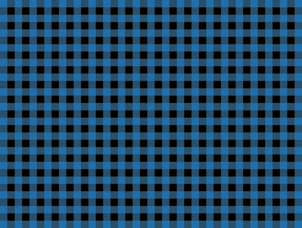 Blue Black Tablecloth Plaid Pattern Design Vector — Stock Vector