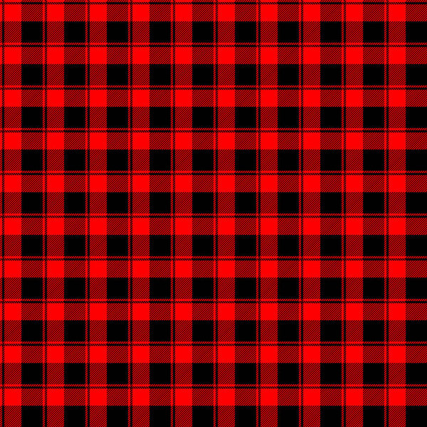 Red black tablecloth plaid pattern design vector