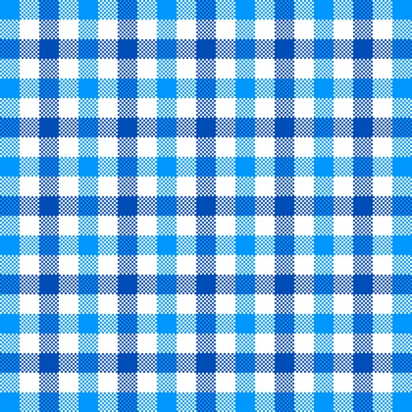 Modèle Nappe Tartan Bleu — Image vectorielle