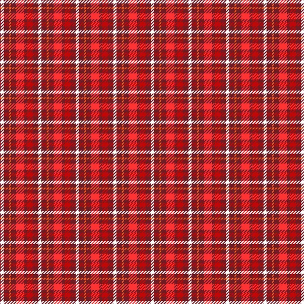 Red Checkred Plaid Pattern Tablecloth — Stock Vector