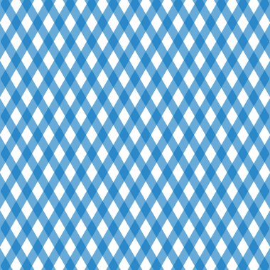 Çapraz rhombus masa örtüsü mavi desen tasarım