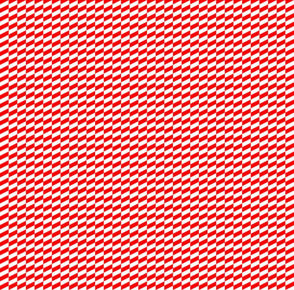 Checkered Równoległobok Wzór Złudzenie Optyczne Czerwony Wektor Wzór — Wektor stockowy
