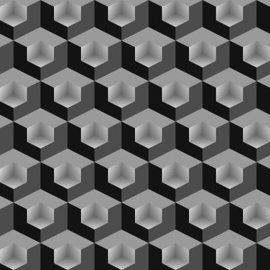 Seamless modeli 3d kare vektör