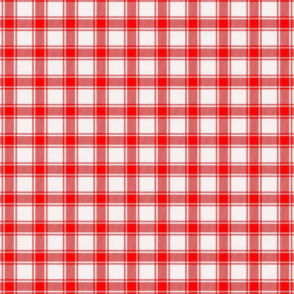 Nappe Blanche Rouge Motif — Image vectorielle