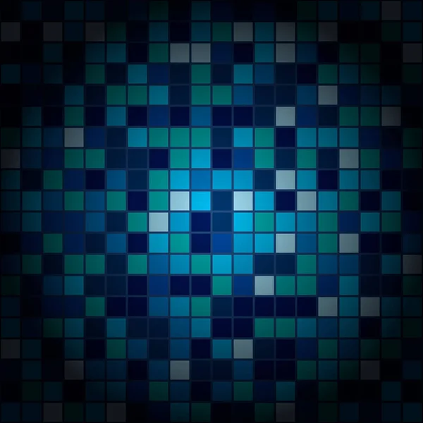 青い正方形のパターンの影 — ストックベクタ