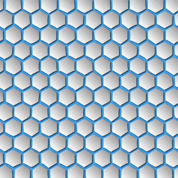 Abstrakte Wirkung Honigwaben Blau — Stockvektor