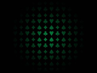 Kart takım elbise desen gölge merkezi yeşil