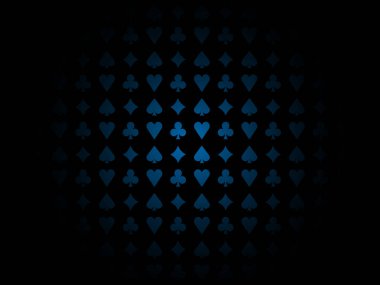 Kart takım elbise desen gölge merkezi mavi