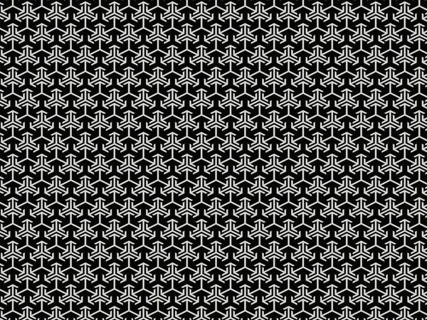 Pijlen Abstract Zwart Wit Patroon Vector Illustratie — Stockvector