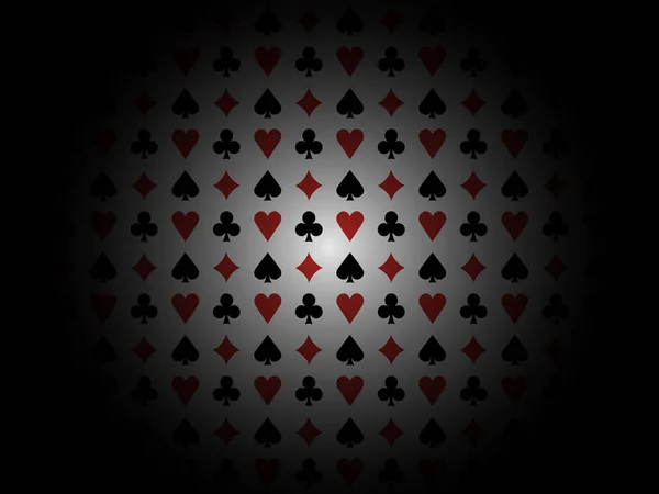 Combinaisons Carte Modèle Ombre Centre Rouge Noir — Image vectorielle