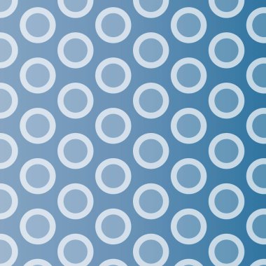 Çember kumaş desenli mavi tasarım vektör çizimi