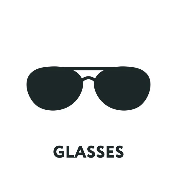 Brillen Zonnebrillen Model Optische Bril Fashion Lens Vector Platte Lijn — Stockvector