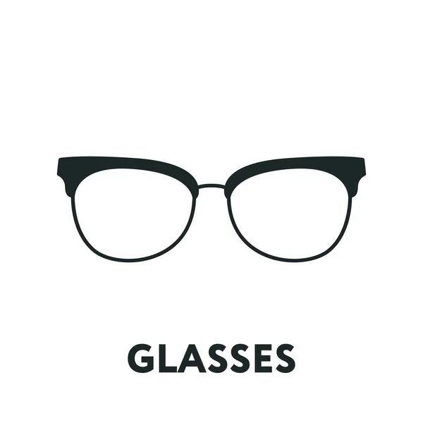 Γυαλιά Και Γυαλιά Ηλίου Μοντέλο Οπτικά Γυαλιά Μόδας Φακό Επίπεδη — Διανυσματικό Αρχείο