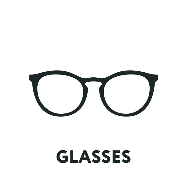 Glasses Sunglasses Model Optical Spectacles Fashion Lens Vector Flat Line — Stock Vector