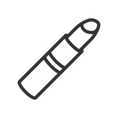 Ruj kozmetik. Güzellik Salonu en az düz çizgi kontur simgesini piktogram