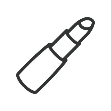 Ruj kozmetik. Güzellik Salonu en az düz çizgi kontur simgesini piktogram