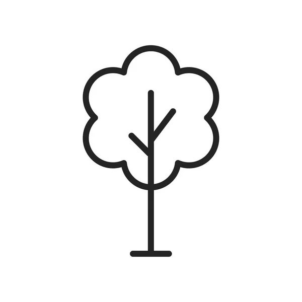 Träd Trä Skog Gren Green Park Plantflat Vector Ikon — Stock vektor