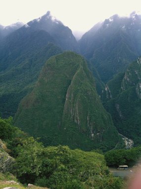 Dağ Machupicchu Cusco Peru.