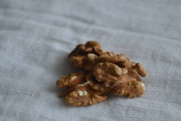 Walnuts on a white background — Stock Photo, Image