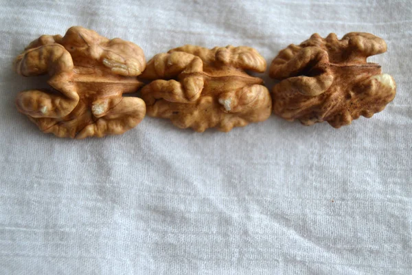 Walnuts on a white background — Stock Photo, Image