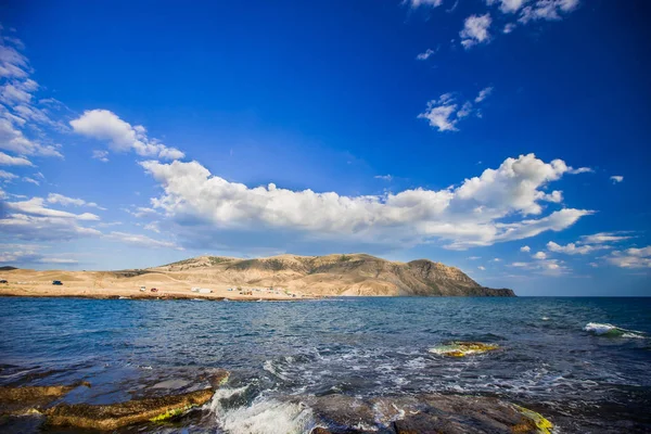 Côte Mer Noire Sur Fond Des Montagnes Crimée — Photo