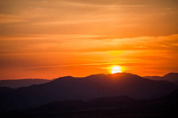 Crimean Mountains Sunset — Stock Photo, Image