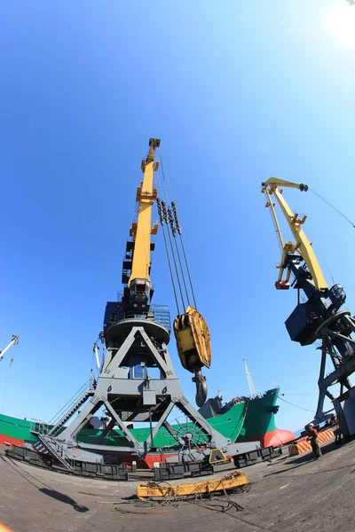 Gantry Kranen Seapor Marioepol — Stockfoto