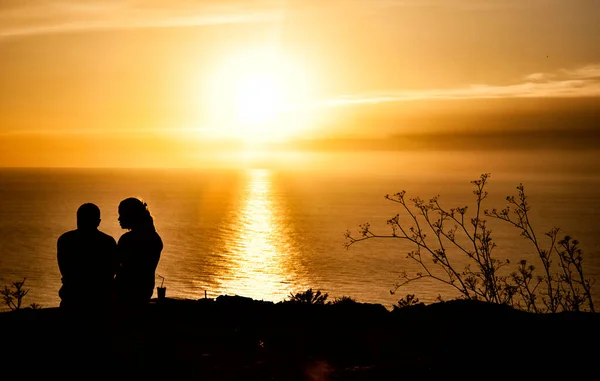 Sonnenuntergang Sonnenaufgang Liebe Sommer — Stockfoto