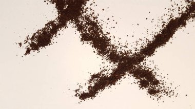 Zemin kahve tasarım. Kahve öğütür sanat ve el sanatları.