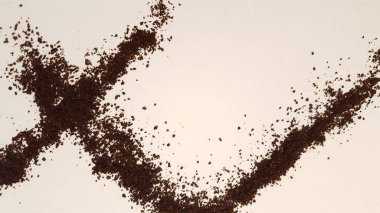 Zemin kahve tasarım. Kahve öğütür sanat ve el sanatları.