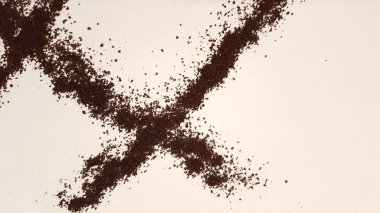 Zemin kahve tasarım. Kahve öğütür sanat ve el sanatları.