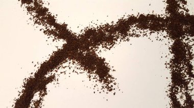 Zemin kahve tasarım. Kahve öğütür sanat ve el sanatları.