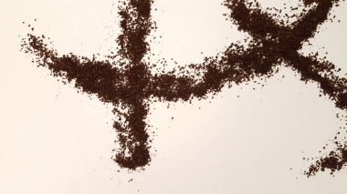 Zemin kahve tasarım. Kahve öğütür sanat ve el sanatları.