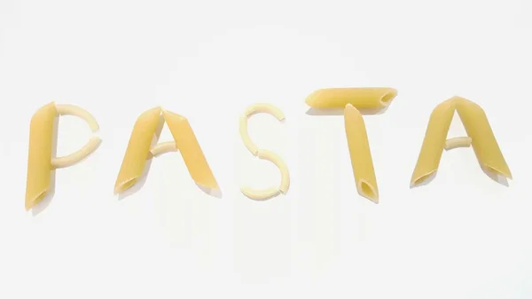 Noedels Spell Uit Pasta — Stockfoto