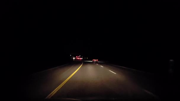 Conduire Campagne Rurale Nuit Point Vue Conducteur Pov Evening Drive — Video