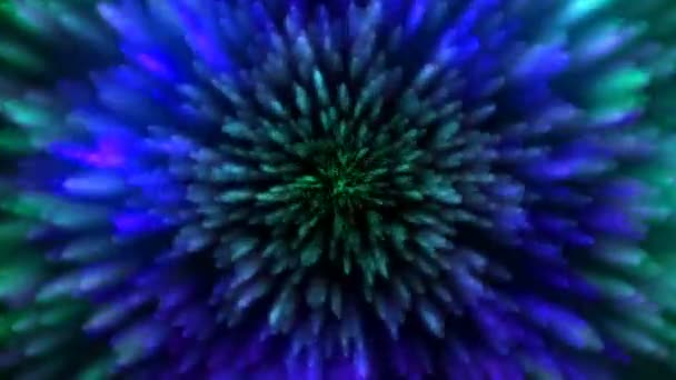Gekleurde Particle Achtergrond Lus — Stockvideo