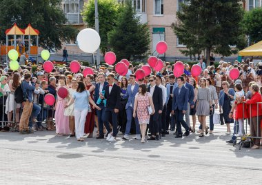 Mezunların kutlaması.