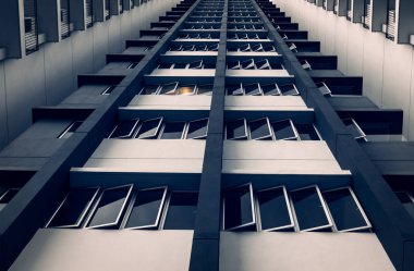 Windows ve kirişler soyut desen