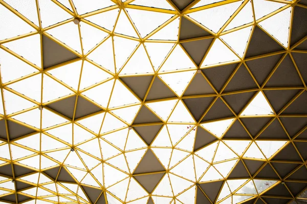 Çardağın Perdana Botanik Bahçesi Kuala Lumpur güzel geometrik desen.