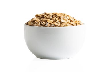 Gluten ücretsiz yulaf Kupası izolasyon.