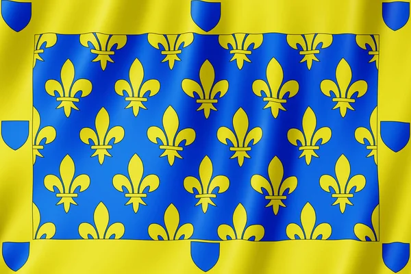 Vlajka Ardeche Francie Obrázek Ardeche Mávání — Stock fotografie
