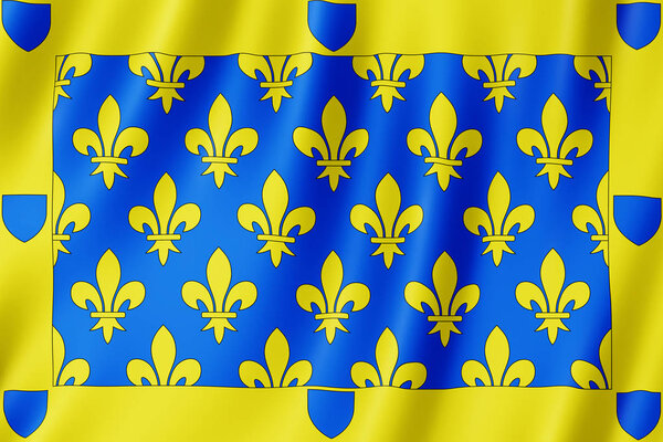 Флаг Ардеше; Франция. 3-я иллюстрация размахивания флагом Ардеше
.
