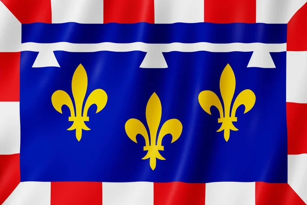 Flagge Von Centre Val Loire Frankreich — Stockfoto